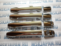 Хромированные накладки на ручки двери с 2 отверстиями для Mitsubishi Outlander (GF) (12-)